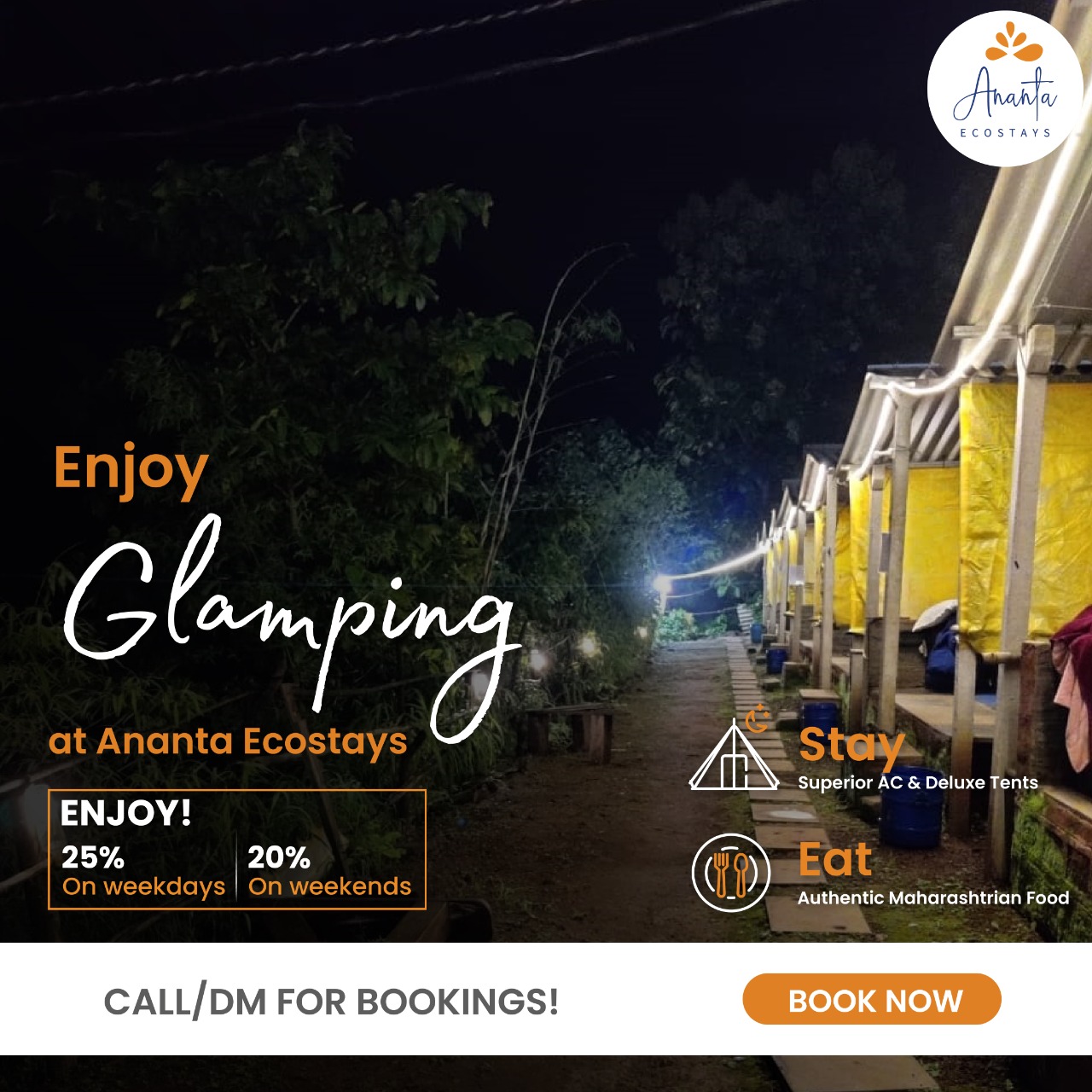 Glamping at Ananta ecostays