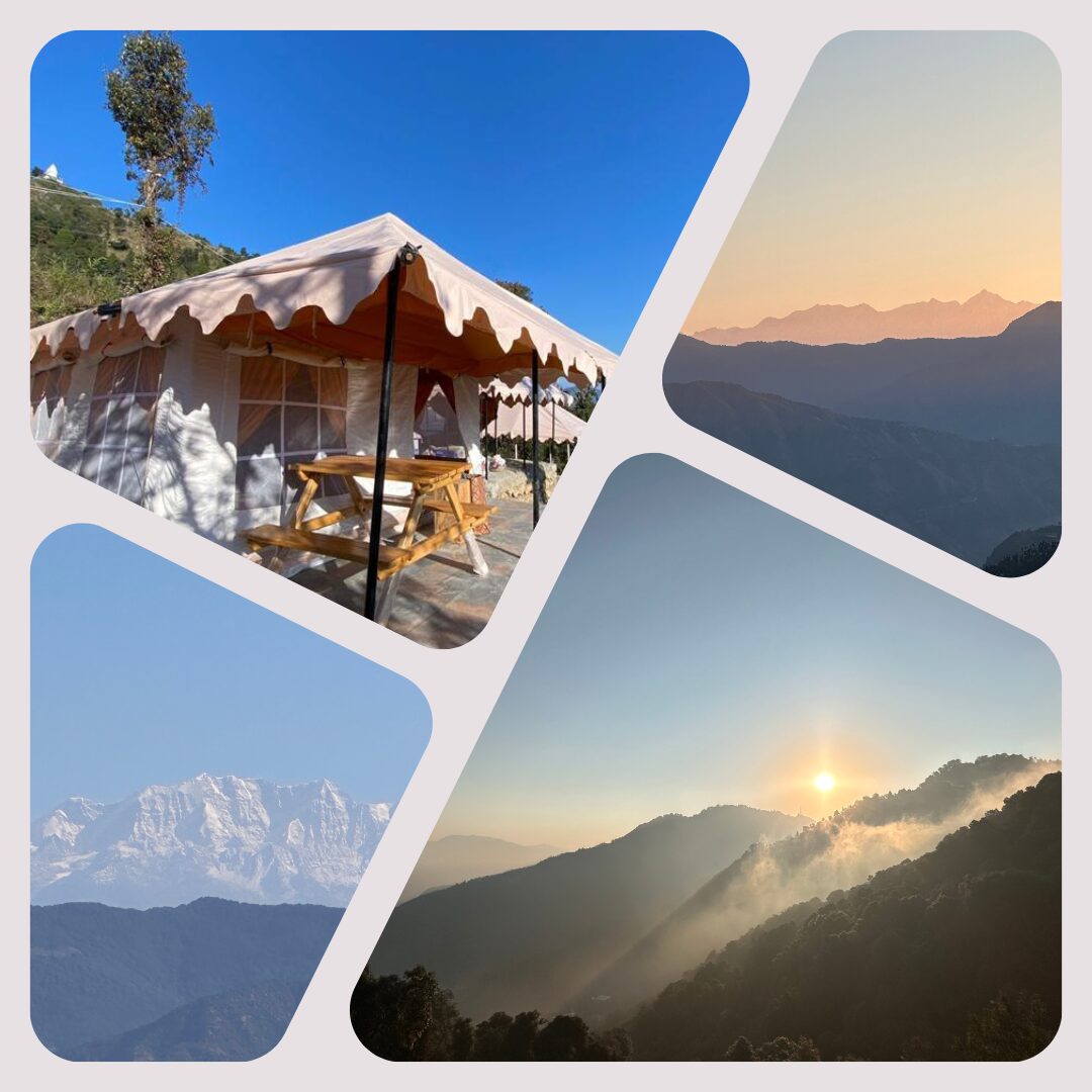 Discover Ananta Prana, the most luxurious glamping resort nestled in the serene Himalayan foothills. Just 3 km from Mussoorie Mall Road and close to Dehradun, our eco-luxury retreat offers breathtaking mountain views, Swiss tents, organic dining, and unforgettable adventure activities. Perfect for couples, families, solo travelers, and pet owners, Ananta Prana blends five-star comfort with raw nature. Enjoy bonfire nights, guided treks, sunrise views of Kedarnath & Gangotri peaks, and more. Whether it’s a romantic escape, family vacation, or a peaceful digital detox, Ananta Prana is your ideal mountain getaway. Why Choose Us? • Luxury Glamping & Camping in Mussoorie • Couple-Friendly & Pet-Friendly Stays • Farm-to-Table Dining • Adventure Activities: Trekking. • Near Kempty Falls, Lal Tibba, Camel’s Back Road • Best Price Guarantee on Direct Bookings Book now and experience the best view resort in Mussoorie & Dehradun.