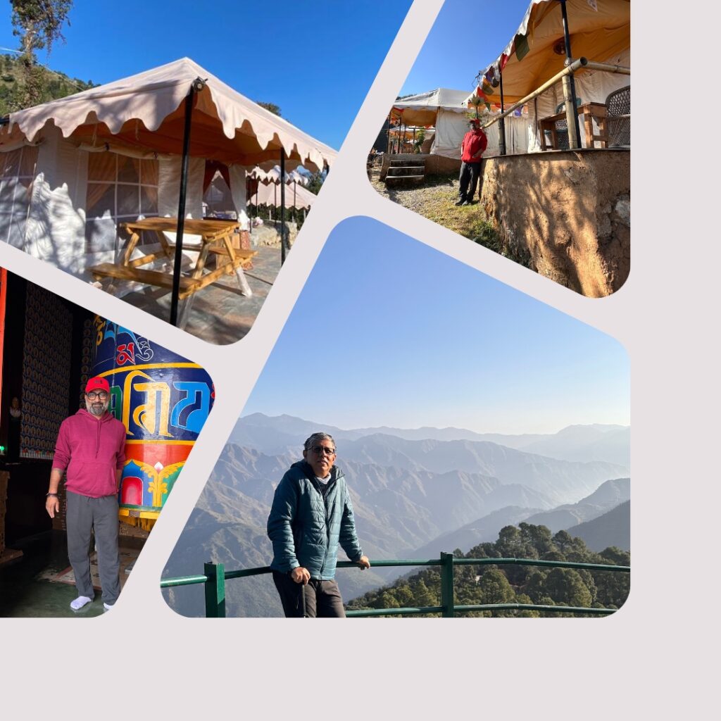 Discover Ananta Prana, the most luxurious glamping resort nestled in the serene Himalayan foothills. Just 3 km from Mussoorie Mall Road and close to Dehradun, our eco-luxury retreat offers breathtaking mountain views, Swiss tents, organic dining, and unforgettable adventure activities. Perfect for couples, families, solo travelers, and pet owners, Ananta Prana blends five-star comfort with raw nature. Enjoy bonfire nights, guided treks, sunrise views of Kedarnath & Gangotri peaks, and more. Whether it’s a romantic escape, family vacation, or a peaceful digital detox, Ananta Prana is your ideal mountain getaway. Why Choose Us? • Luxury Glamping & Camping in Mussoorie • Couple-Friendly & Pet-Friendly Stays • Farm-to-Table Dining • Adventure Activities: Trekking. • Near Kempty Falls, Lal Tibba, Camel’s Back Road • Best Price Guarantee on Direct Bookings Book now and experience the best view resort in Mussoorie & Dehradun.