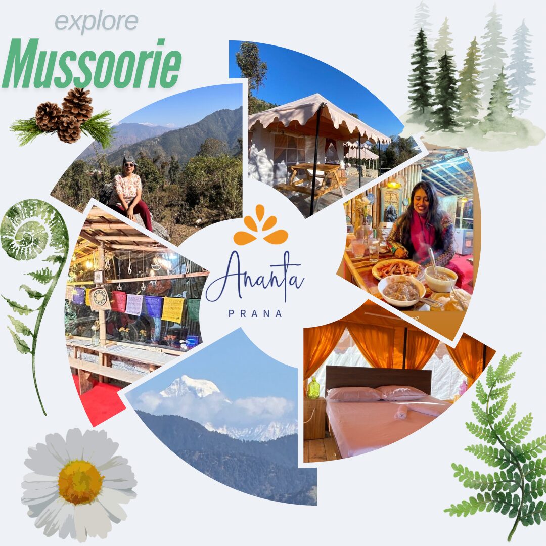 Discover Ananta Prana, the most luxurious glamping resort nestled in the serene Himalayan foothills. Just 3 km from Mussoorie Mall Road and close to Dehradun, our eco-luxury retreat offers breathtaking mountain views, Swiss tents, organic dining, and unforgettable adventure activities. Perfect for couples, families, solo travelers, and pet owners, Ananta Prana blends five-star comfort with raw nature. Enjoy bonfire nights, guided treks, sunrise views of Kedarnath & Gangotri peaks, and more. Whether it’s a romantic escape, family vacation, or a peaceful digital detox, Ananta Prana is your ideal mountain getaway. Why Choose Us? • Luxury Glamping & Camping in Mussoorie • Couple-Friendly & Pet-Friendly Stays • Farm-to-Table Dining • Adventure Activities: Trekking. • Near Kempty Falls, Lal Tibba, Camel’s Back Road • Best Price Guarantee on Direct Bookings Book now and experience the best view resort in Mussoorie & Dehradun.