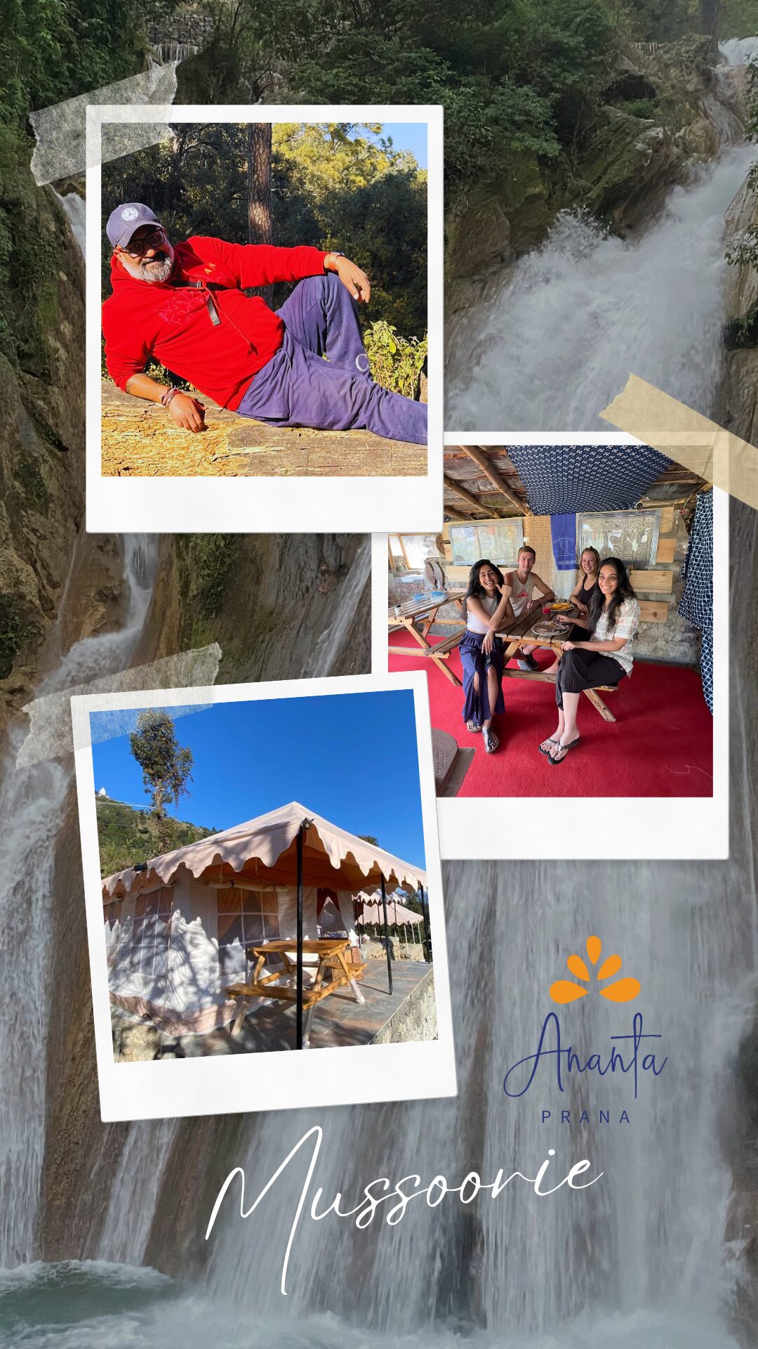 Discover Ananta Prana, the most luxurious glamping resort nestled in the serene Himalayan foothills. Just 3 km from Mussoorie Mall Road and close to Dehradun, our eco-luxury retreat offers breathtaking mountain views, Swiss tents, organic dining, and unforgettable adventure activities. Perfect for couples, families, solo travelers, and pet owners, Ananta Prana blends five-star comfort with raw nature. Enjoy bonfire nights, guided treks, sunrise views of Kedarnath & Gangotri peaks, and more. Whether it’s a romantic escape, family vacation, or a peaceful digital detox, Ananta Prana is your ideal mountain getaway. Why Choose Us? • Luxury Glamping & Camping in Mussoorie • Couple-Friendly & Pet-Friendly Stays • Farm-to-Table Dining • Adventure Activities: Trekking. • Near Kempty Falls, Lal Tibba, Camel’s Back Road • Best Price Guarantee on Direct Bookings Book now and experience the best view resort in Mussoorie & Dehradun.