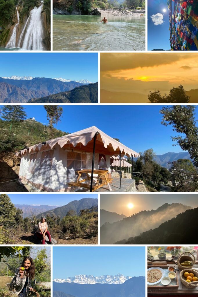 Discover Ananta Prana, the most luxurious glamping resort nestled in the serene Himalayan foothills. Just 3 km from Mussoorie Mall Road and close to Dehradun, our eco-luxury retreat offers breathtaking mountain views, Swiss tents, organic dining, and unforgettable adventure activities. Perfect for couples, families, solo travelers, and pet owners, Ananta Prana blends five-star comfort with raw nature. Enjoy bonfire nights, guided treks, sunrise views of Kedarnath & Gangotri peaks, and more. Whether it’s a romantic escape, family vacation, or a peaceful digital detox, Ananta Prana is your ideal mountain getaway. Why Choose Us? • Luxury Glamping & Camping in Mussoorie • Couple-Friendly & Pet-Friendly Stays • Farm-to-Table Dining • Adventure Activities: Trekking. • Near Kempty Falls, Lal Tibba, Camel’s Back Road • Best Price Guarantee on Direct Bookings Book now and experience the best view resort in Mussoorie & Dehradun.