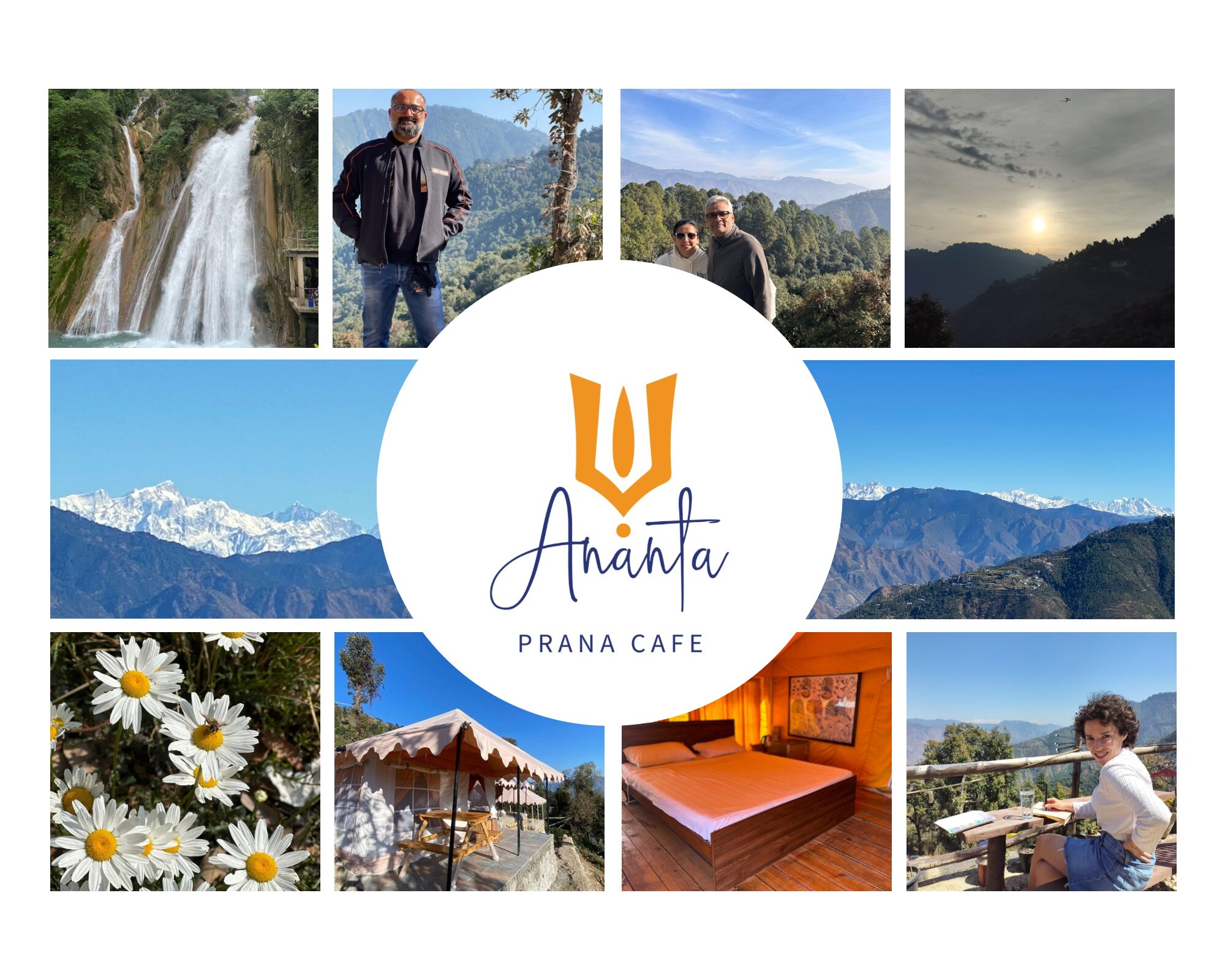 Discover Ananta Prana, the most luxurious glamping resort nestled in the serene Himalayan foothills. Just 3 km from Mussoorie Mall Road and close to Dehradun, our eco-luxury retreat offers breathtaking mountain views, Swiss tents, organic dining, and unforgettable adventure activities. Perfect for couples, families, solo travelers, and pet owners, Ananta Prana blends five-star comfort with raw nature. Enjoy bonfire nights, guided treks, sunrise views of Kedarnath & Gangotri peaks, and more. Whether it’s a romantic escape, family vacation, or a peaceful digital detox, Ananta Prana is your ideal mountain getaway. Why Choose Us? • Luxury Glamping & Camping in Mussoorie • Couple-Friendly & Pet-Friendly Stays • Farm-to-Table Dining • Adventure Activities: Trekking. • Near Kempty Falls, Lal Tibba, Camel’s Back Road • Best Price Guarantee on Direct Bookings Book now and experience the best view resort in Mussoorie & Dehradun.